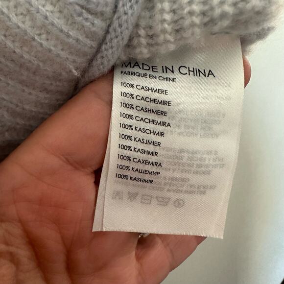 Club Monaco Cashmere Jacquard V-Neck Sweater XS - Picture 12 of 14